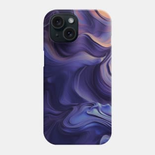 Stylized Surface of Liquid Violet Stone Phone Case