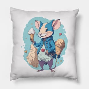 Rat With Ice Cream Pillow