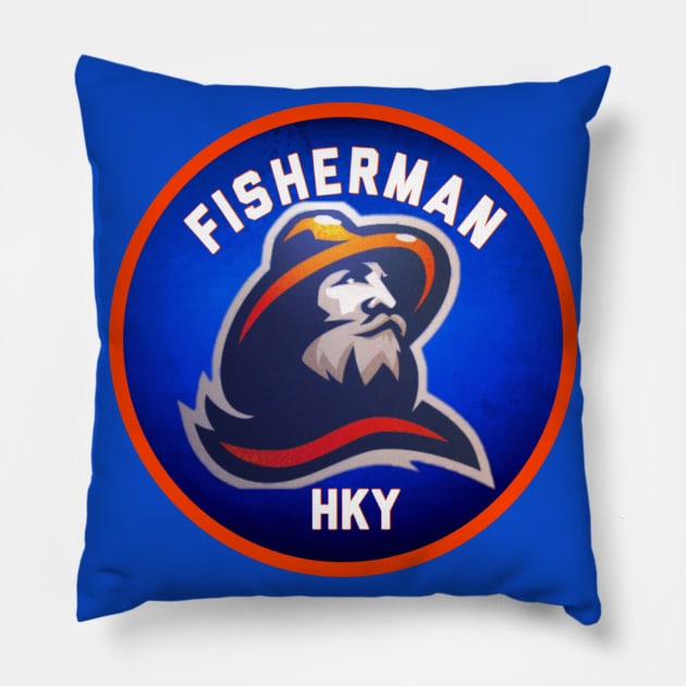 FishermanHky Logo Pillow by FishermanHky