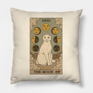 The Moon - Cats Tarot Pillow