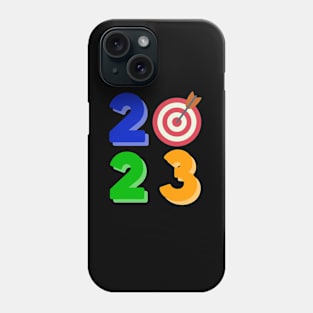 2023 Happy New Year Design Archery Motivational Design Phone Case