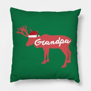 Grandfather, Grandad, Grandpa Reindeer Family Group Christmas Eve Matching Pillow