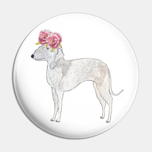 Bedlington terrier with roses Pin by doggyshop