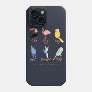 Birdwatching - birder - wildlife observation Phone Case