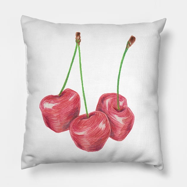 Cherry Pillow by MagicalRedFox