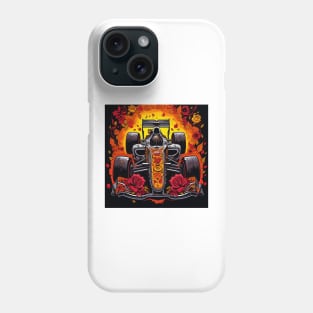 Race Car Day of the Dead Phone Case