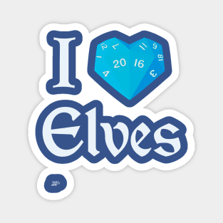 I roll Elves Magnet