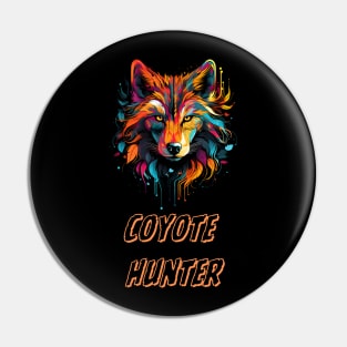 Coyote hunting Pin