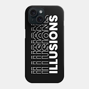 Illusions Text Outlined Phone Case