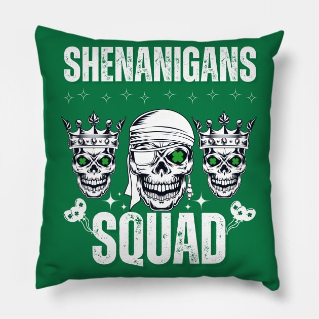 Shenanigans Squad - Pirate Style Pillow by theworthyquote