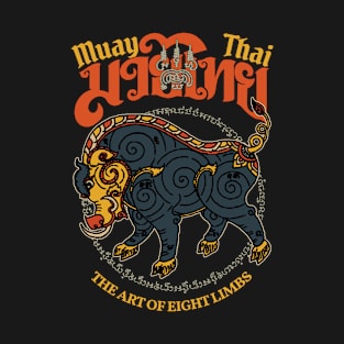 Classic Muay Thai Sak Yant Boar Tattoo T-Shirt