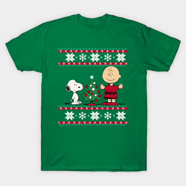 Discover Charlie Brown and Snoopy, Christmas Family Design - Charlie Brown Christmas - T-Shirt