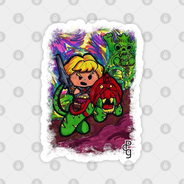 Kawaii He-Man Magnet by Sutilmente