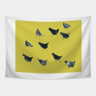 Mustard chooks Tapestry