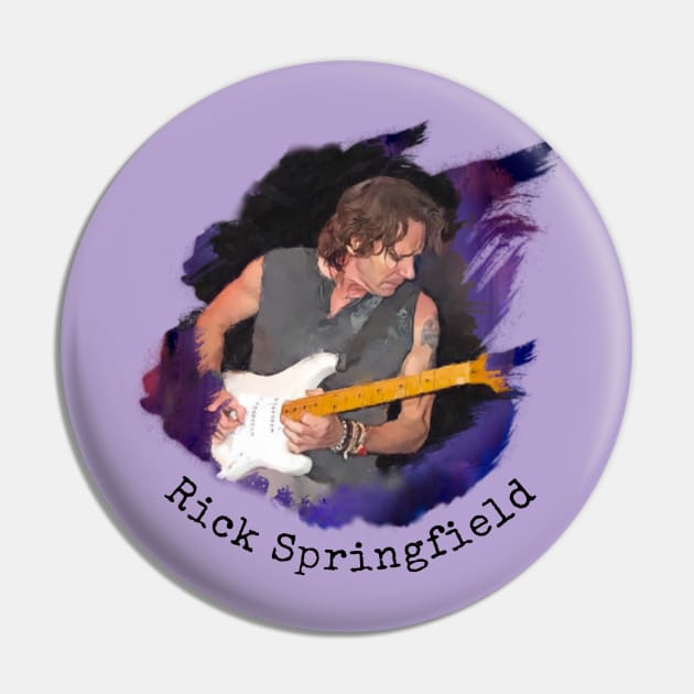 Rick Springfield in Concert Pin by Neicey