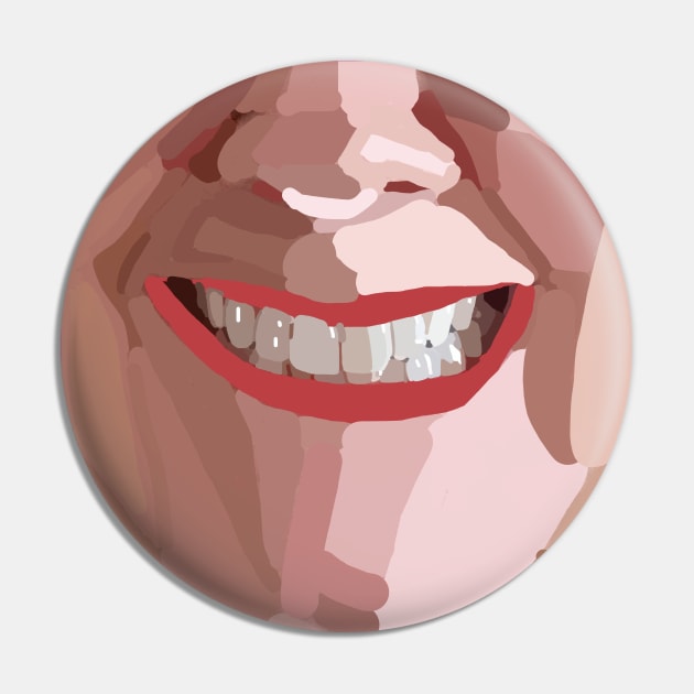 Happy Face Pin by ellenhenryart