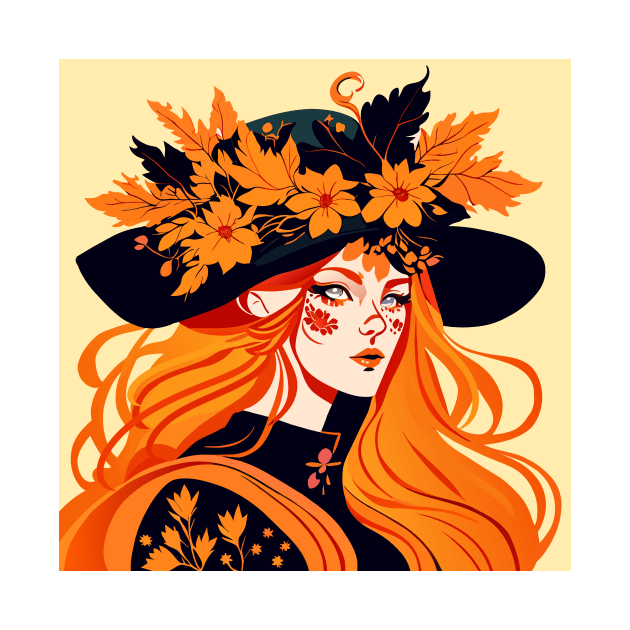 Autumn magic witch by Lilbangdesigns
