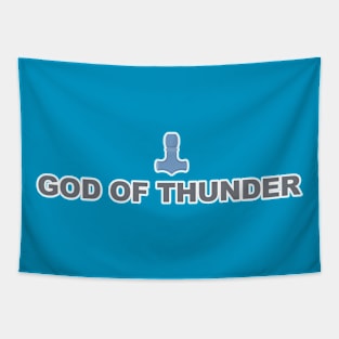 Thor Mjolnir God of Thunder Hammer Viking Nordic Tapestry