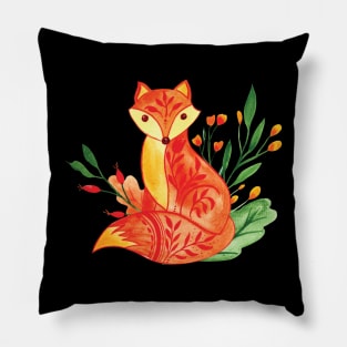 Folkart Fox Pillow