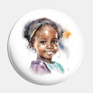 Cute child face Pin