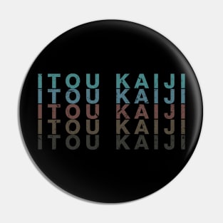 Vintage Proud Name Kaiji Personalized Birthday Retro Pin