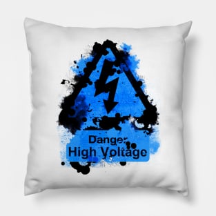 Danger: High Voltage Pillow