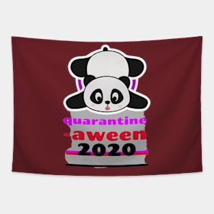 Quarantine-oween 2020 (panda) Tapestry