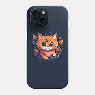 Head Of Flower Cat Phone Case