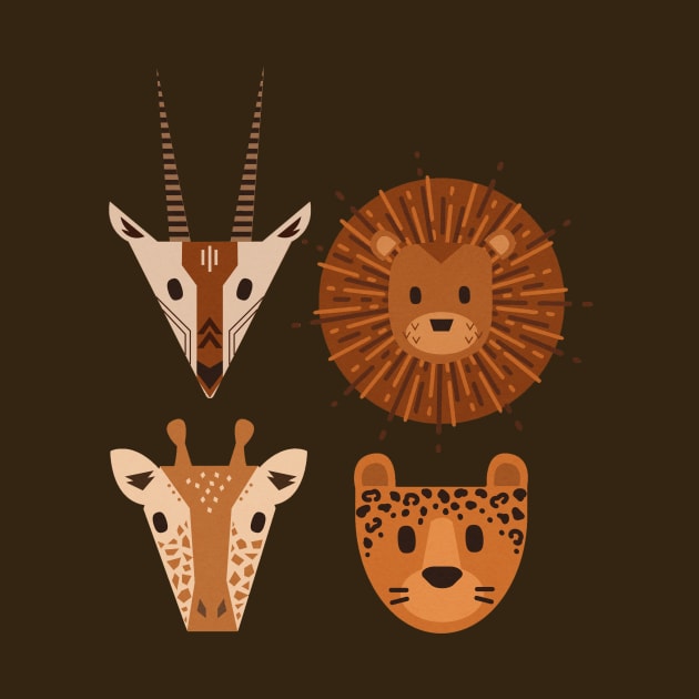 Safari Creatures by MegDig Design