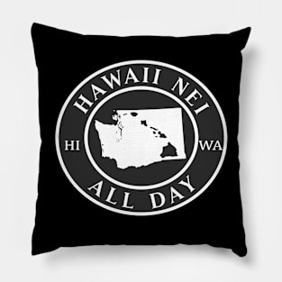 Roots Hawaii and Washington by Hawaii Nei All Day Pillow