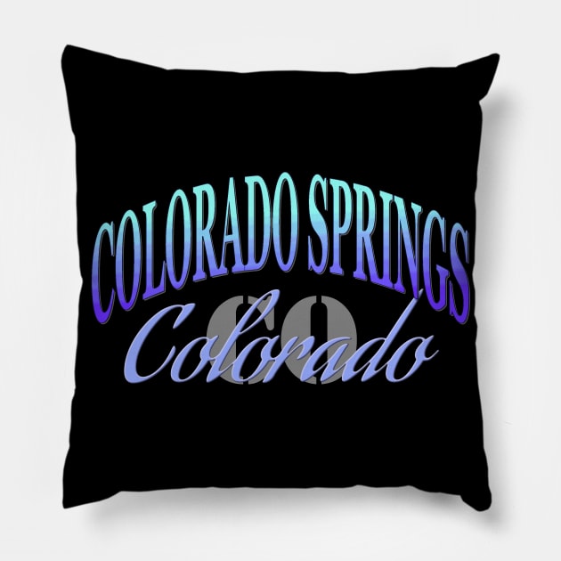 City Pride: Colorado Springs, Colorado Pillow by Naves