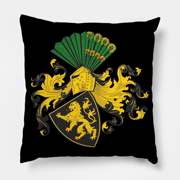 Plauen House - Coat of Arms Pillow by blackroserelicsshop@gmail.com