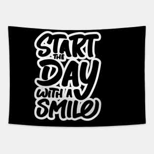 Start The Day With a Smile Tapestry