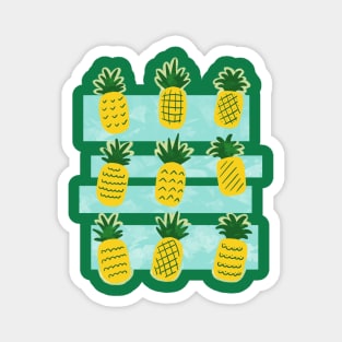 Pineapple Summer Pattern Magnet