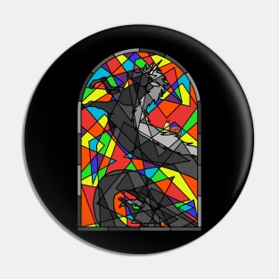 Stained Glass Lord Monochromicorn Pin