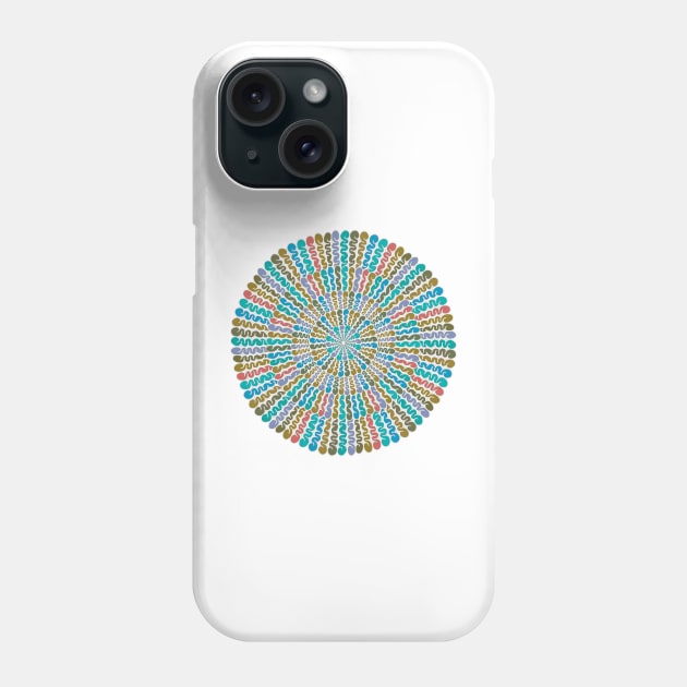 Earthy Swirls - Intricate Digital Illustration, Colorful Vibrant and Eye-catching Design, Perfect gift idea for printing on shirts, wall art, home decor, stationary, phone cases and more. Phone Case by cherdoodles