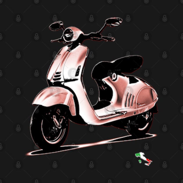 Vespa Italia flag by hottehue