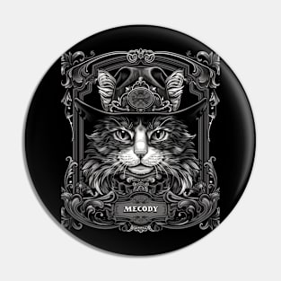 Cat Cowboy Wild West Whiskers Pin