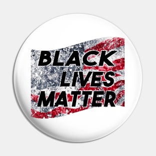 Black Lives Matter American Flag Pin