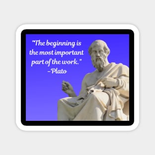 Wise Quote 1 - Plato Magnet