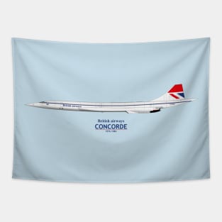 British Airways Concorde 1976 To 1984 Tapestry