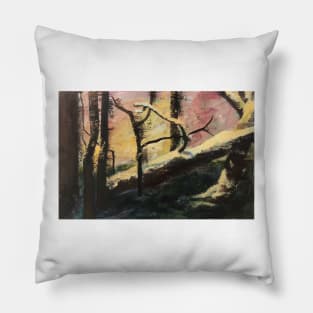 Abstract forest Pillow