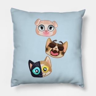 Gilbert Lucchi Suki Cute kitten heads Pillow