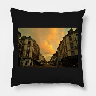 A View of Honfleur, France Pillow