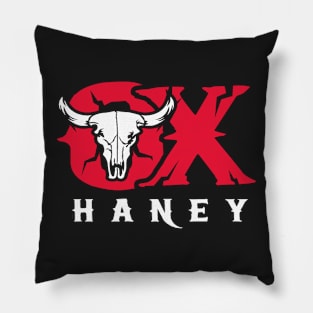 Ox Haney Red Pillow