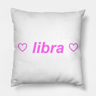 "libra" ♡ Y2K zodiac slogan Pillow