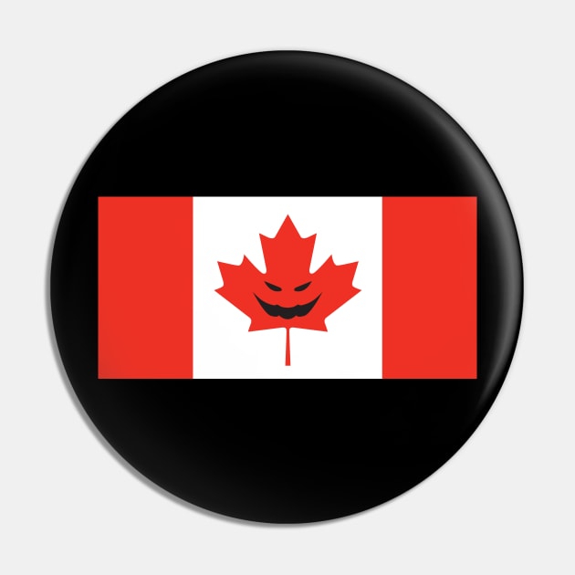 Canadian Flag Pin by Wickedcartoons