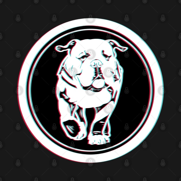 Trippy bulldog by Mimie20