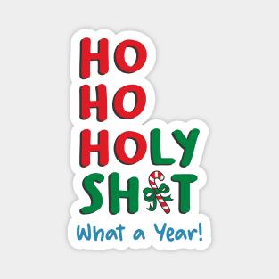 Ho Ho Holy Shit What A Year Magnet