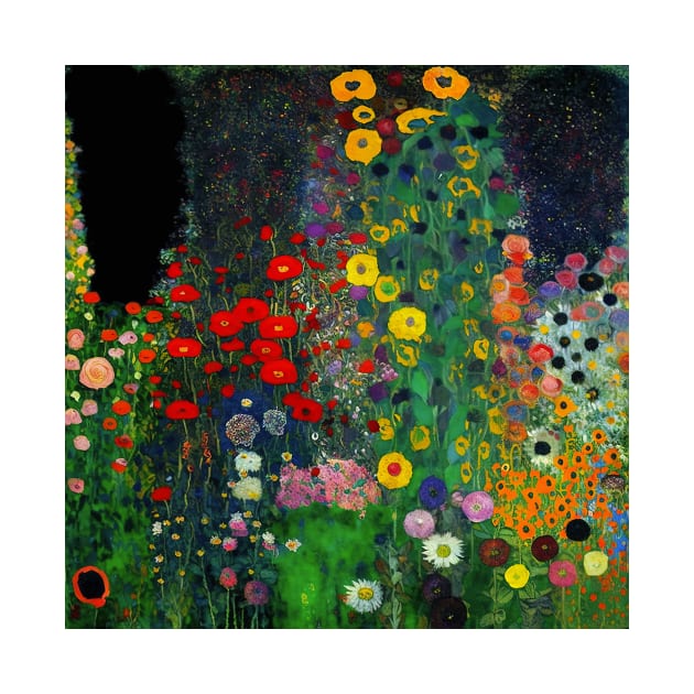 Gustav Klimt Flowers MT by marioteodosio